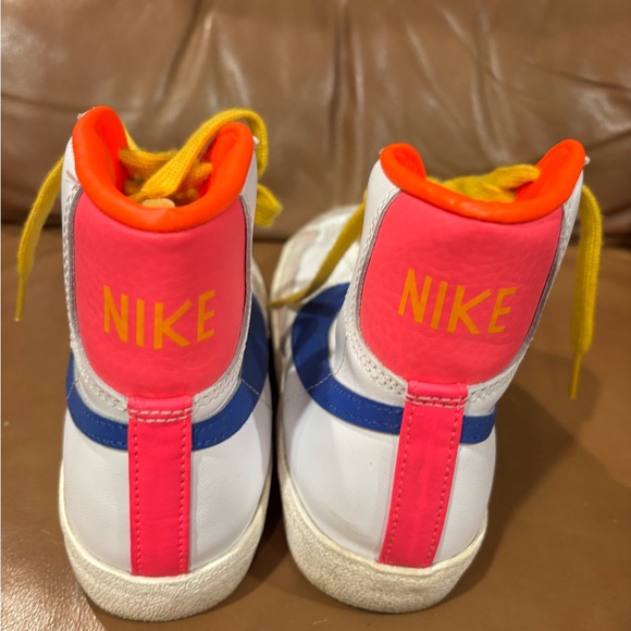 Nike High-Top Sneakers - White, Orange, and Yellow - Picture 5 of 7
